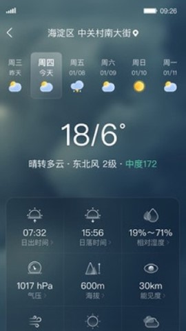 呱呱天气软件截图