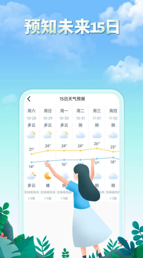 雨水天气软件截图