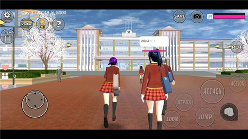 樱花校园模拟器英文版游戏截图