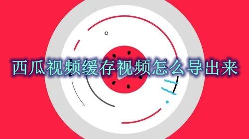 怎么把西瓜视频缓存的视频弄出来